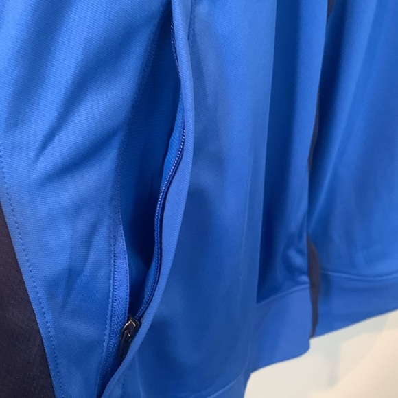 Nike Dri-Fit Slim Fit Blue Full Zip Athletic Soccer Track Jacket Women’s Size XL - Picture 3 of 7